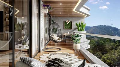 Balcony Image of 2407 Sq.ft 3.5 BHK Apartment / Flat for sale in 4S The Aurrum, Sector 59 Gurgaon for Rs. 53000000