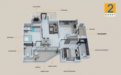 Image of 1100 Sq.ft 2 BHK Apartment / Flat for sale in Sawe Wadi, Latur for Rs. 6500000