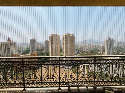 Balcony Image of 1600 Sq.ft 3 BHK Apartment / Flat for rent in Hiranandani Estate Thane for Rs. 90000
