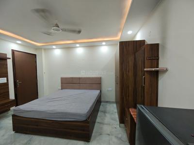 Bedroom Image of 450 Sq.ft 1 RK Builder Floor for rent in Sector 122 Noida for Rs. 20000