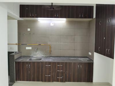 Kitchen Image of 1950 Sq.ft 3 BHK Apartment / Flat for rent in Bluvian Pratham, Bhadaj Ahmedabad for Rs. 25000