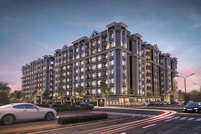 Image of 1114 Sq.ft 2 BHK Apartment / Flat for sale in S M Raj Heritage Phase I, Godadara, Surat for Rs. 3100000
