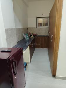 Kitchen Image of 550 Sq.ft 1 BHK Builder Floor for rent in Financial District Hyderabad for Rs. 25000