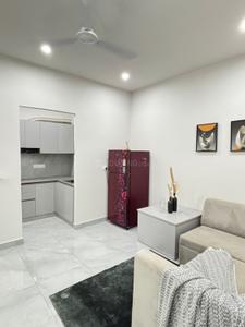 Bedroom Image of 707 Sq.ft 1 BHK Apartment / Flat for rent in Mantri Sarovar, HSR Layout Bengaluru for Rs. 12000