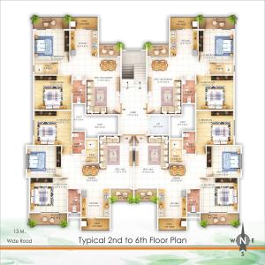 Image of 1150 Sq.ft 2 BHK Apartment / Flat for sale in Besa, Nagpur for Rs. 4300000