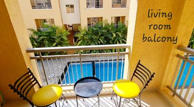 Balcony Image of 1069 Sq.ft 2 BHK Apartment / Flat for rent in Naroo LA Palma Residences, Siolim Goa for Rs. 75000