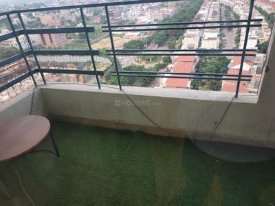 Balcony Image of 435 Sq.ft 1 RK Studio for rent in Paramount Golfforeste Oak &amp; Pine, Surajpur Greater Noida for Rs. 17000