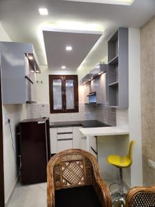 Kitchen Image of 500 Sq.ft 1 BHK Builder Floor for rent in Govind Vihar Dehradun for Rs. 18000