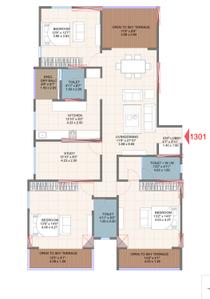 Image of 2106 Sq.ft 3.5 BHK Apartment / Flat for sale in Ideal Colony, Kothrud, Pune for Rs. 34500000