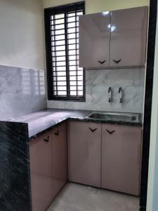 Kitchen Image of 515 Sq.ft 1 BHK Builder Floor for rent in Shree Sampat Green B, Kanadiya Indore for Rs. 12000