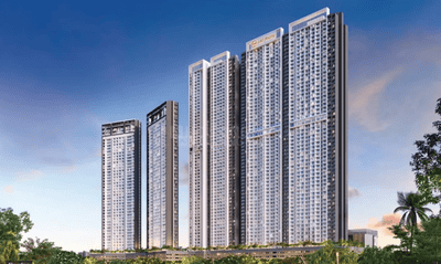 Image of 1070 Sq.ft 3 BHK Apartment / Flat for sale in Evara Heights, Thane West, Thane for Rs. 28400000