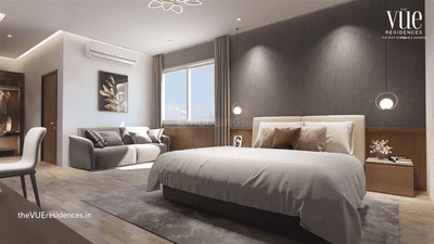 Bedroom Image of 2045 Sq.ft 3 BHK Apartment / Flat for sale in The Vue Residences, Puppalaguda Hyderabad for Rs. 21600000