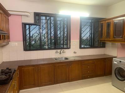 Kitchen Image of 1711 Sq.ft 3 BHK Apartment / Flat for rent in Heera Haven, Ulloor Thiruvananthapuram for Rs. 30000