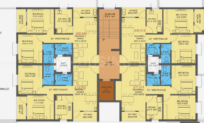 Image of 1260 Sq.ft 3 BHK Apartment / Flat for sale in Subha Ratnam, Sundarpada, Bhubaneswar for Rs. 7560000