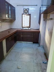 Kitchen Image of 900 Sq.ft 2 BHK Builder Floor for rent in Jangpura New Delhi for Rs. 48000