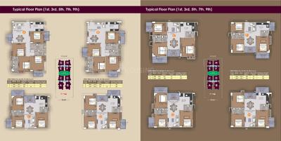 Image of 1380 Sq.ft 3 BHK Apartment / Flat for sale in P R Height, Dhirenpara, Guwahati for Rs. 8316000