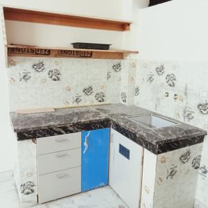 Kitchen Image of 585 Sq.ft 1 BHK Independent House for rent in Sangam Vihar New Delhi for Rs. 12500