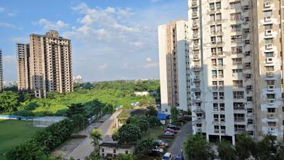 Balcony Image of 2200 Sq.ft 3 BHK Apartment / Flat for rent in Unitech Uniworld City, New Town Kolkata for Rs. 50000