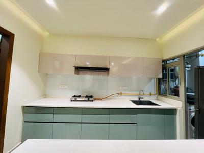 Kitchen Image of 1370 Sq.ft 2.5 BHK Apartment / Flat for rent in Adani The Meadows, Shantigram Ahmedabad for Rs. 40000