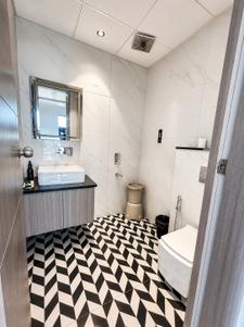 Bathroom Image of 150 Sq.ft 1 RK Studio for rent in Sector 57 Gurgaon for Rs. 44000