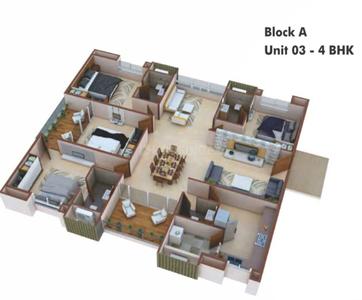 Image of 1150 Sq.ft 2 BHK Apartment / Flat for sale in Pacifica Hillcrest Phase 2, Financial District, Hyderabad for Rs. 11000000
