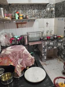 Kitchen Image of 1000 Sq.ft 1 BHK Builder Floor for rent in Pratap Nagar Jaipur for Rs. 8000