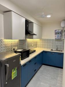 Kitchen Image of 750 Sq.ft 1 BHK Apartment / Flat for rent in Goyal Prime Plaza, Bodakdev Ahmedabad for Rs. 15000