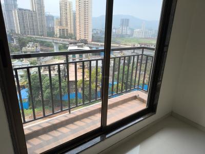 Balcony Image of 1050 Sq.ft 2 BHK Apartment / Flat for rent in National Trinity Paradise Phase 1, Shilphata Thane for Rs. 17500