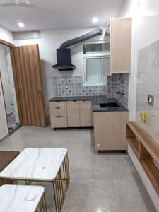 Kitchen Image of 750 Sq.ft 1 BHK Builder Floor for rent in Sector 14 Gurgaon for Rs. 33000