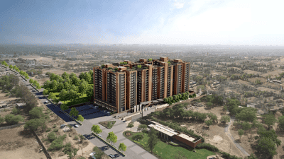 Image of 1000 Sq.ft 3 BHK Apartment / Flat for sale in Sharnam Aayan, Adalaj, Gandhinagar for Rs. 8500000