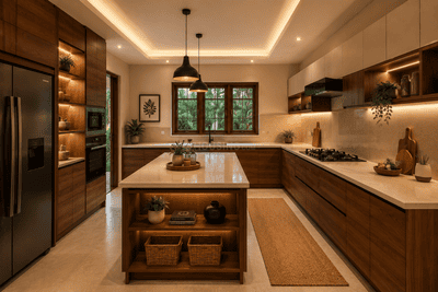 Kitchen Image of 2000 Sq.ft 3 BHK Villa for sale in Mannuthy Thrissur for Rs. 11800000