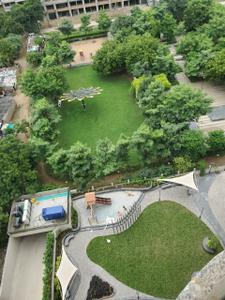 Balcony Image of 1200 Sq.ft 3 BHK Apartment / Flat for rent in Shree Sharanam Sky, Sargasan Gandhinagar for Rs. 29000