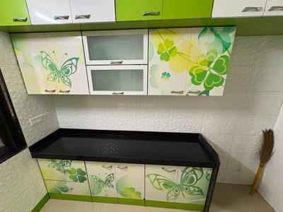 Kitchen Image of 650 Sq.ft 2 BHK Apartment / Flat for rent in Sudarshan Sky Garden, Kasarvadavali Thane for Rs. 38000
