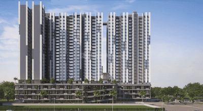 Image of 995 Sq.ft 2 BHK Apartment / Flat for sale in Korelh Aeternaa C Wing Phase 1, Thergaon, Pune for Rs. 5600000