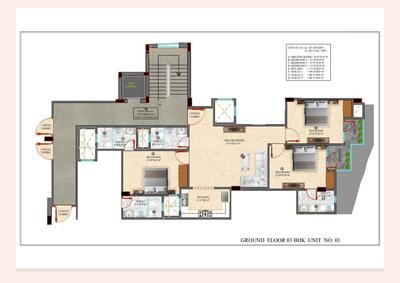 Image of 1350 Sq.ft 3 BHK Apartment / Flat for sale in Gem Green View Apartments, Mehrauli, New Delhi for Rs. 12000000