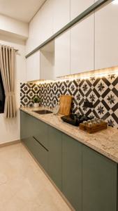 Kitchen Image of 575 Sq.ft 1 BHK Apartment / Flat for rent in Thanisandra Bengaluru for Rs. 23000