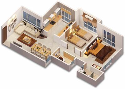 Image of 470 Sq.ft 1 BHK Apartment / Flat for sale in Shreeji Bliss, Malad West, Mumbai for Rs. 8000000