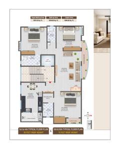Image of 1970 Sq.ft 3 BHK Apartment / Flat for sale in Bright Residency, Trimurti Nagar, Nagpur for Rs. 11500000