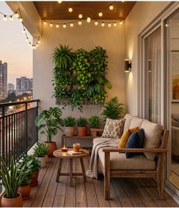 Balcony Image of 1570 Sq.ft 3 BHK Apartment / Flat for sale in Krishna Reddy Pet Sangareddy for Rs. 7820000