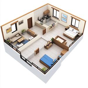 Image of 800 Sq.ft 2 BHK Apartment / Flat for rent in Gandhi Nagar, Dehri On Sone for Rs. 5000
