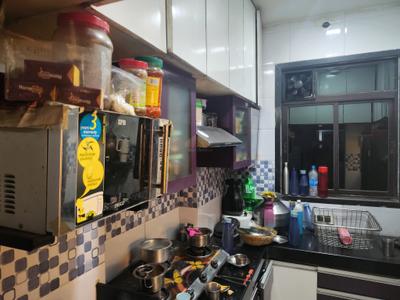 Kitchen Image of 530 Sq.ft 1 BHK Apartment / Flat for rent in Kasarvadavali Thane for Rs. 21000