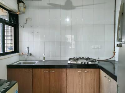 Kitchen Image of 533 Sq.ft 1 BHK Apartment / Flat for rent in Kasarvadavali Thane for Rs. 22000