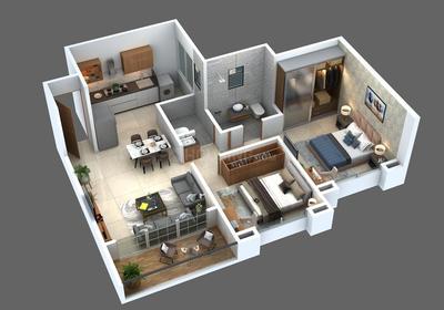 Image of 945 Sq.ft 2 BHK Apartment / Flat for sale in Krishna Aviro, Mohammed Wadi, Pune for Rs. 6250000