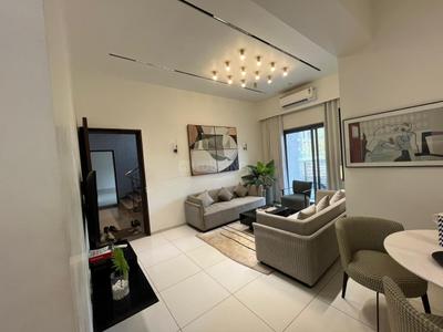 Bedroom Image of 968 Sq.ft 3 BHK Apartment / Flat for rent in Shilp Serene, Shilaj Ahmedabad for Rs. 34000