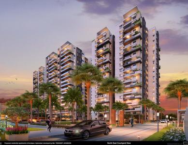 Image of 1330 Sq.ft 2 BHK Apartment / Flat for sale in Candeur Lakescape, Kondapur, Hyderabad for Rs. 12900000