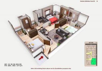 Image of 1377 Sq.ft 3 BHK Apartment / Flat for sale in Bilasi Town, Deoghar for Rs. 7100000