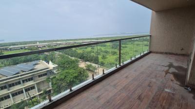 Balcony Image of 1900 Sq.ft 3 BHK Apartment / Flat for rent in Shreenathji Delta Riviera, Ulwe Navi Mumbai for Rs. 78000