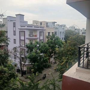 Balcony Image of 1200 Sq.ft 3 BHK Apartment / Flat for sale in New Town Kolkata for Rs. 15000000