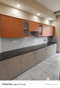 Kitchen Image of 1450 Sq.ft 3 BHK Apartment / Flat for rent in Shastri Nagar Meerut for Rs. 21000