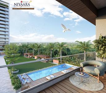 Balcony Image of 2544 Sq.ft 3 BHK Apartment / Flat for sale in Vesu Surat for Rs. 16200000